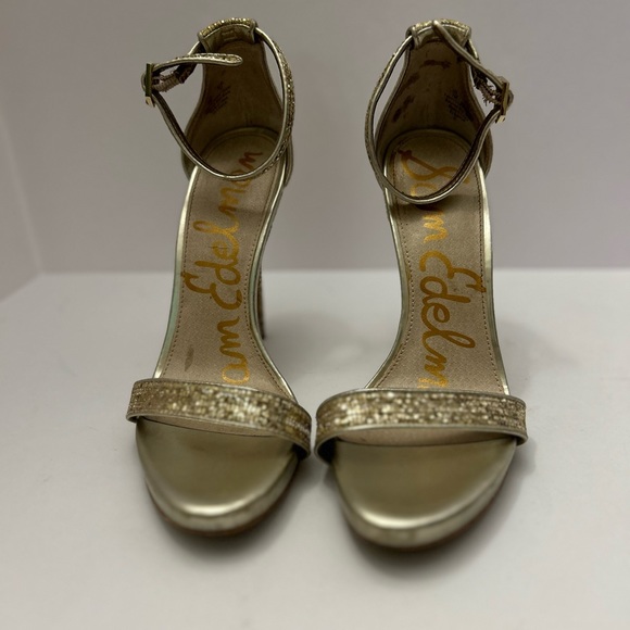 Sam Edelman gold sequined heels size 7 - Picture 1 of 7
